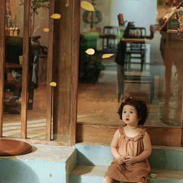 Beautiful landscape seen through a large clean window